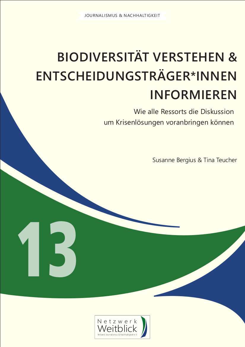 Cover Handbuch Biodiversität von Tina Teucher und Susanne Bergius, Netzwerk Weitblick, Band 13